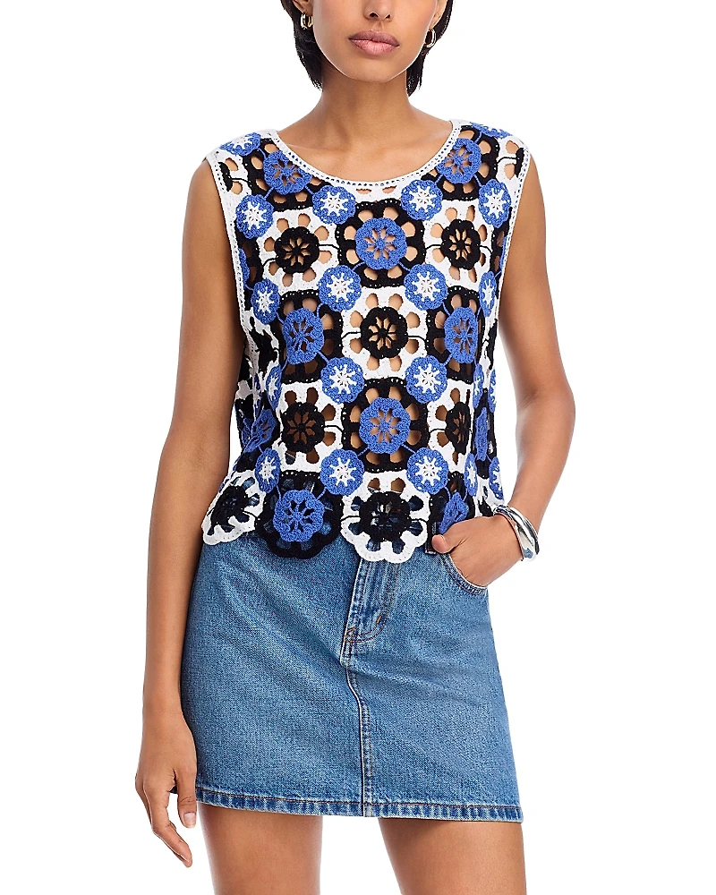 Aqua Crochet Tank - Exclusive