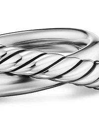 Crossover Two Row Ring Sterling Silver, 7.4mm