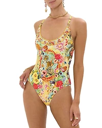 Camilla Scoop Neck One Piece Swimsuit