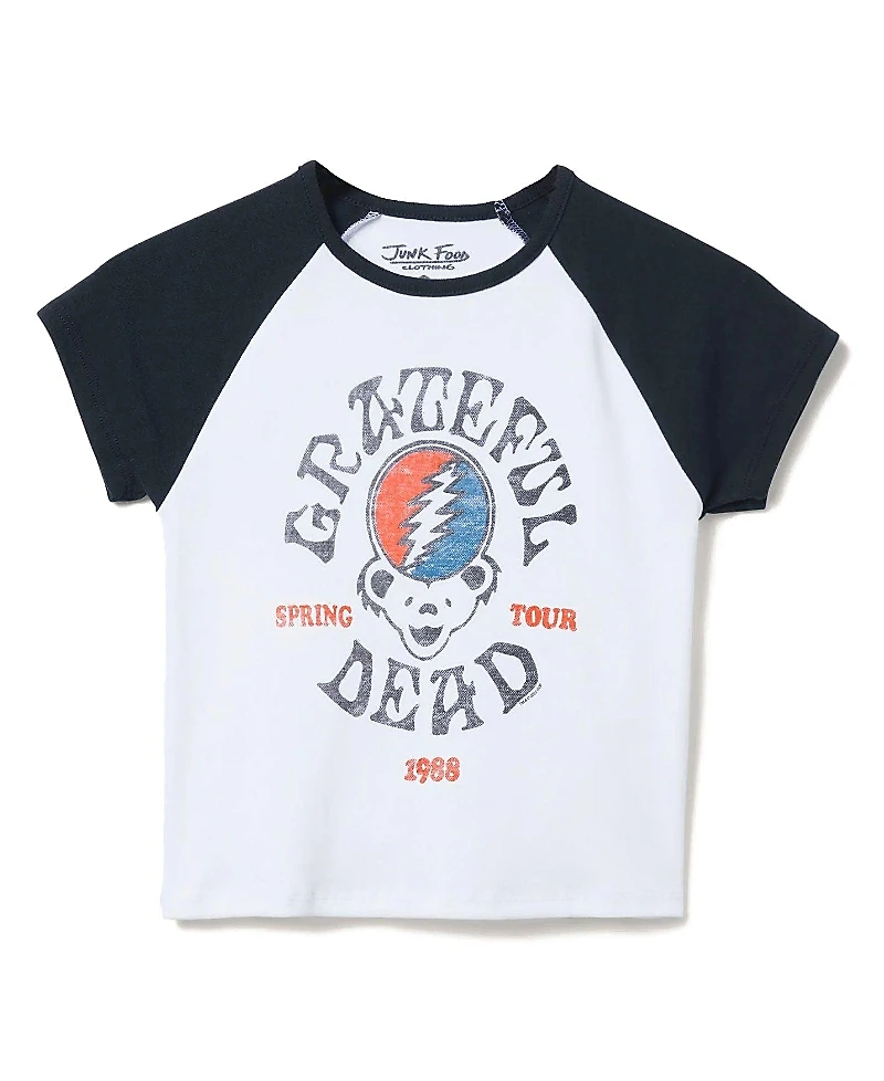 Junk Food Clothing Women's Grateful Dead 1988 Tour Baby Raglan Tee