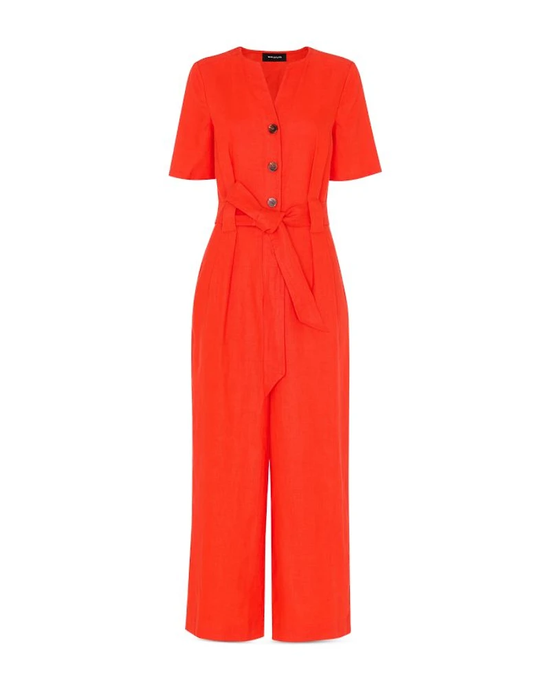Petites Linen Jumpsuit
