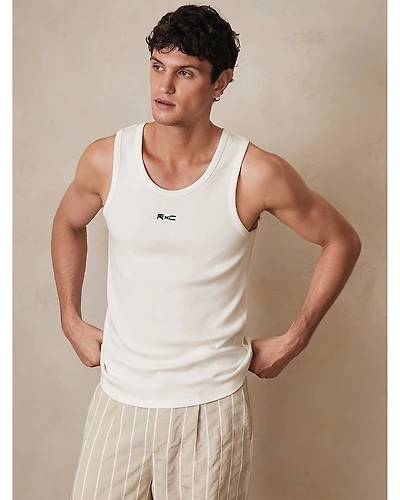 Reiss Che Longa Ribbed Tank Top