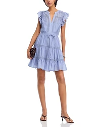 Ric Rac Flutter Sleeve Mini Dress - Exclusive