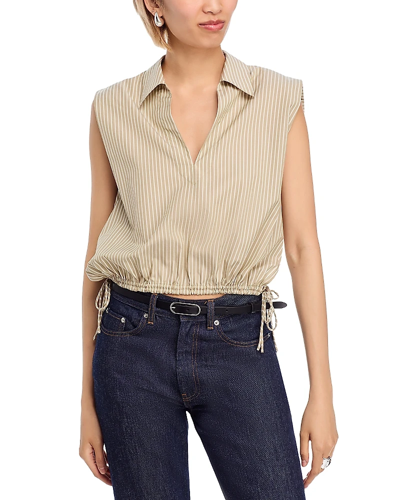 rag & bone Fiona Striped Sleeveless Tee