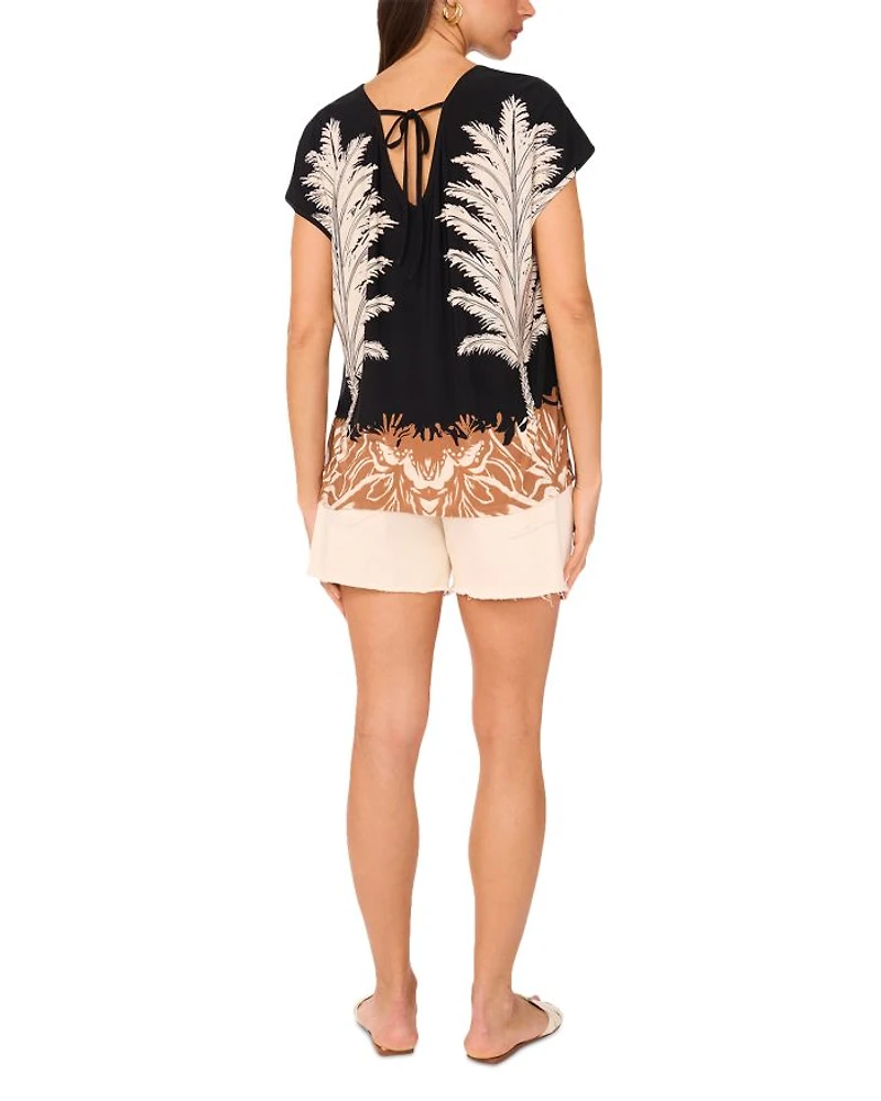 Round Neck Caftan Blouse