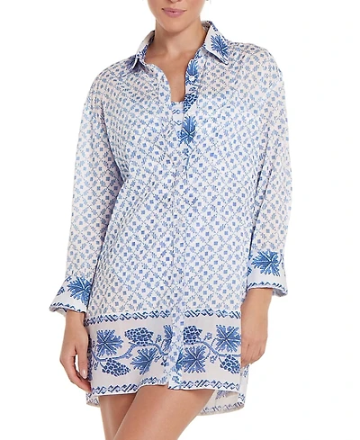 Hermoza Marie Button Front Collared Shirt Dress