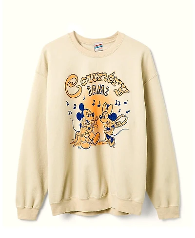 Junk Food Clothing Mickey & Minnie Country Jams Flea Market Fleece Sweater