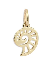 14 Yellow Gold Dainty Shell Pendant