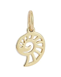 Moon & Meadow 14 Yellow Gold Dainty Shell Pendant
