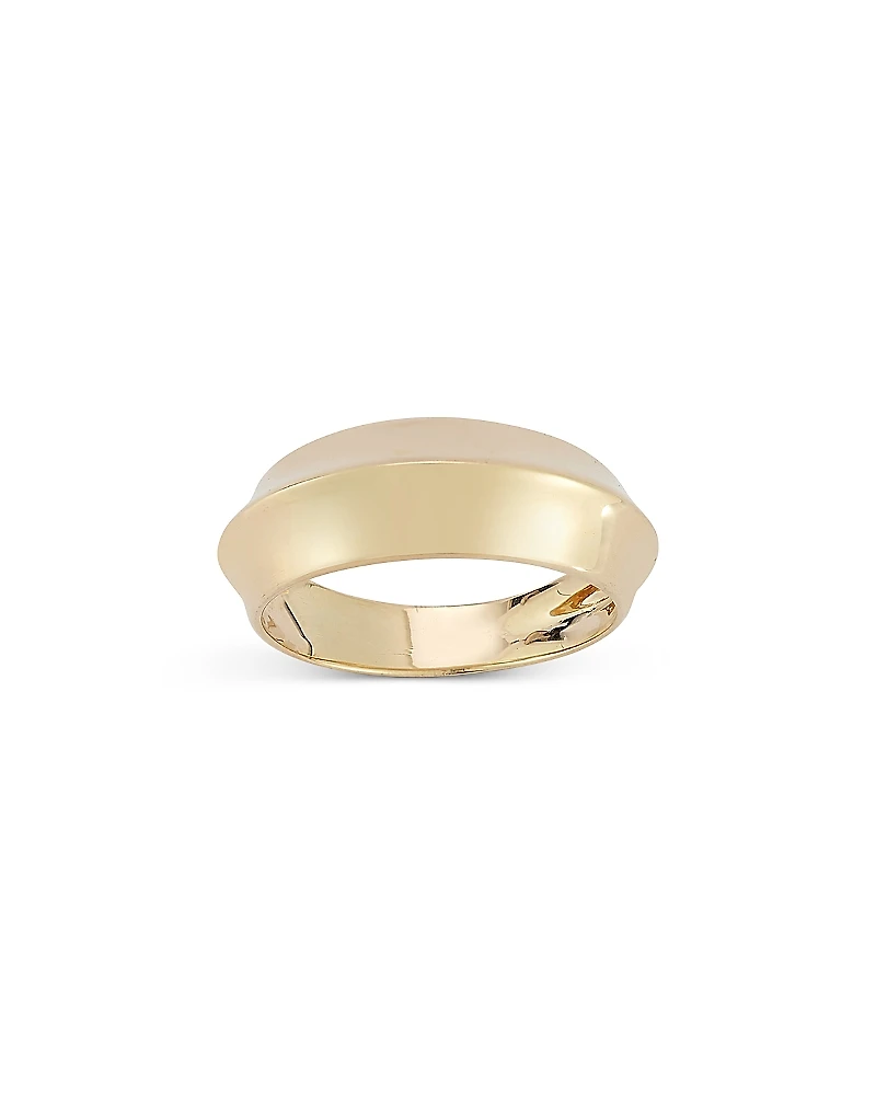 Bloomingdale's Fine Collection 14K Yellow Gold Knife Edge Band Ring