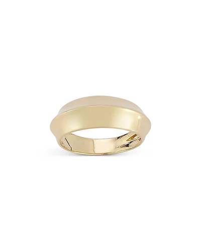 Bloomingdale's Fine Collection 14K Yellow Gold Knife Edge Band Ring