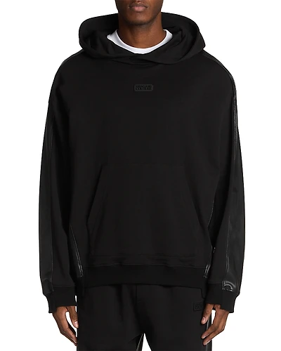 Versace Jeans Couture Mixed Media Logo Hoodie