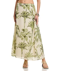 Lucky & Coco Printed Maxi Skirt