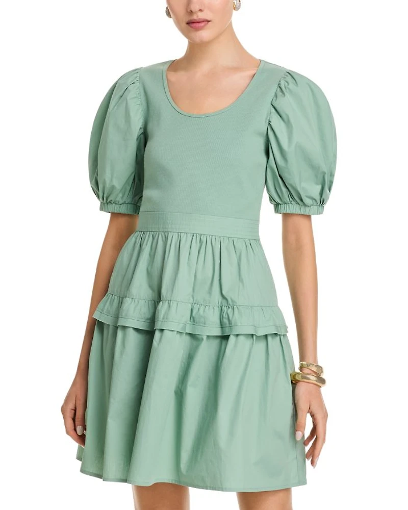 Puffed Sleeve Dress