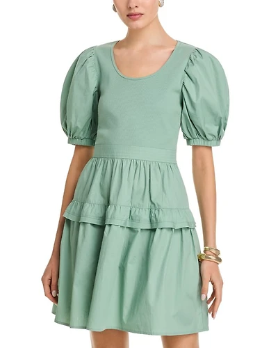 Puffed Sleeve Dress