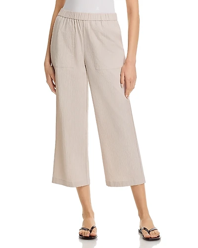 Eileen Fisher Stretch Jersey High Waisted Tapered Ankle Pants