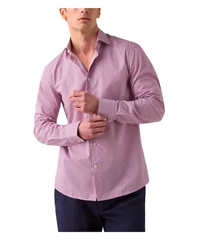 Reynolds Geo Check Print Shirt