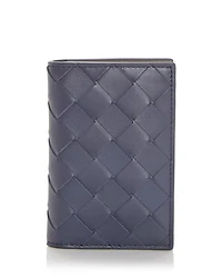 Intrecciato Leather Card Case
