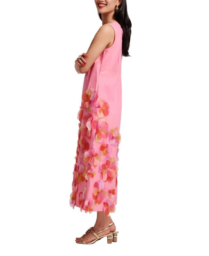 Origami Dress with Organza Flowers