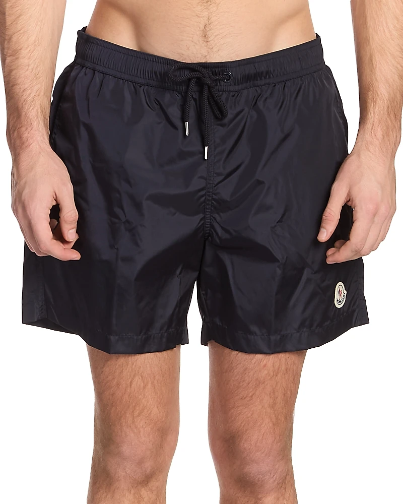 Moncler Logo Patch Swim Shorts