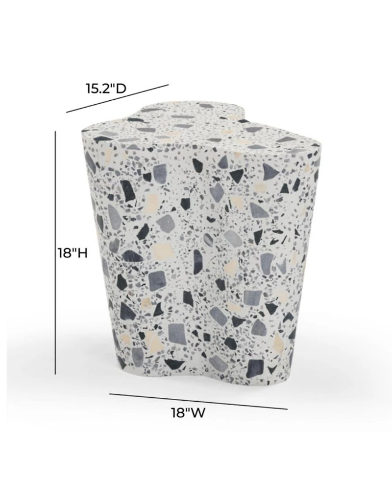 Slab Terrazzo Side Table