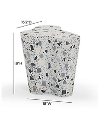 Slab Terrazzo Side Table