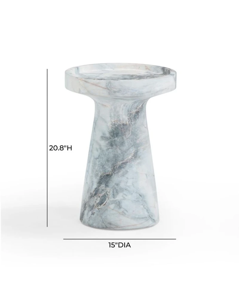 Zara Marble Indoor and Outdoor Side Table