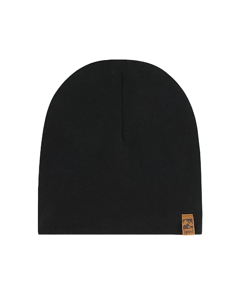 Deux par Deux Kids Unisex Solid Beanie Hat- Little Kid, Big Kid