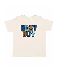 Sweet Wink Boys' Birthday Boy Patch Short Sleeve T-Shirt - Baby, Little Kid