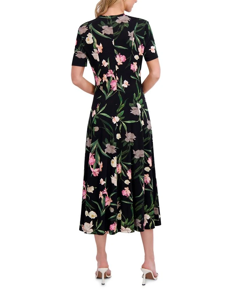 Short Sleeve Jersey Maxi Dress
