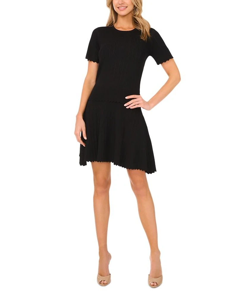 Pointelle Mini Skirt