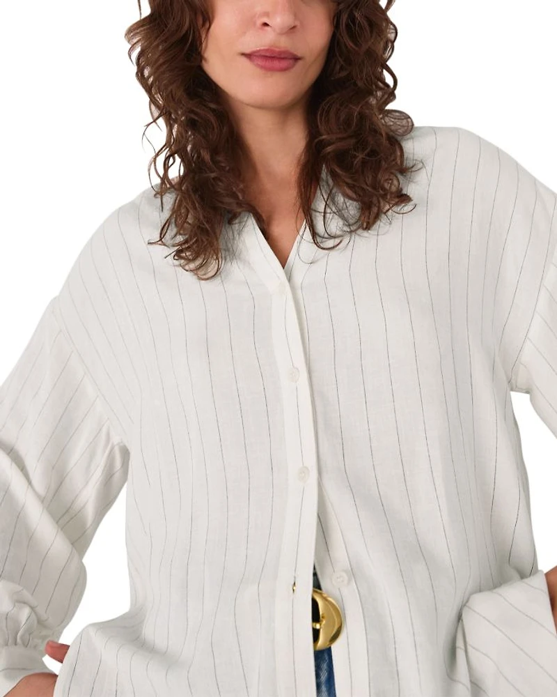 Stripe Long Sleeve Blouse