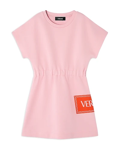 Versace Girls' Fleece 90's Vintage Logo Print Dress - Big Kid