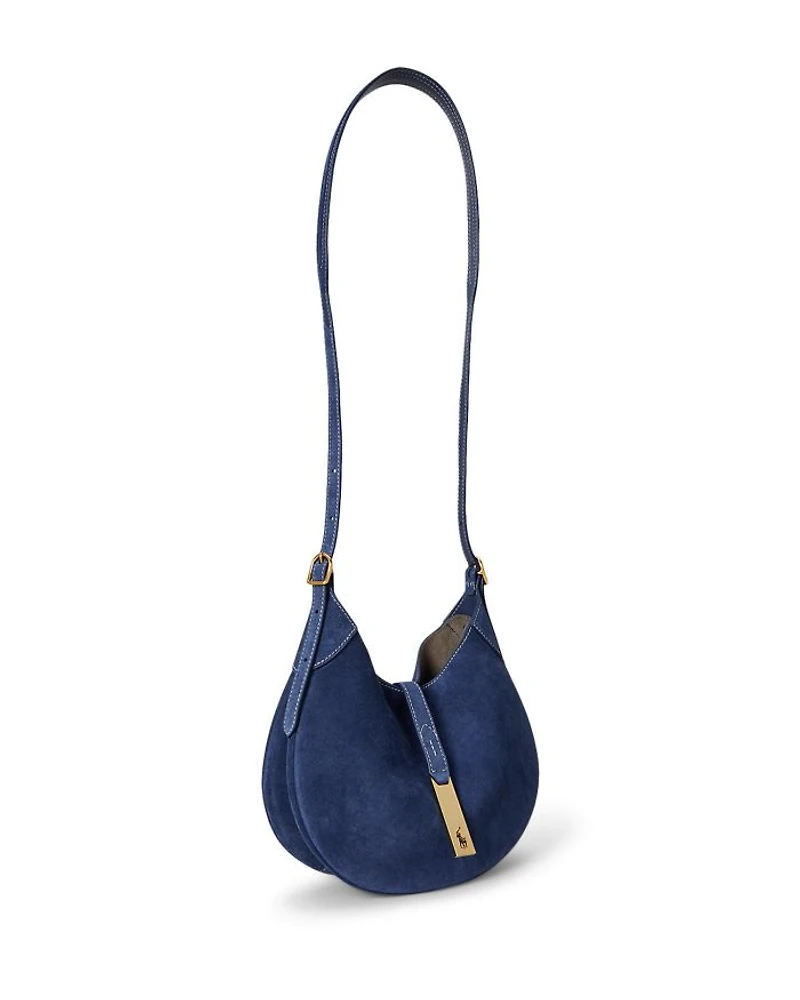 Polo ID Suede Small Shoulder Bag
