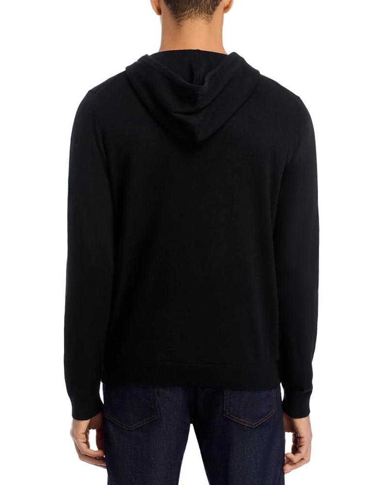 Extra Fine Merino Wool Slim Fit Hooded Sweater