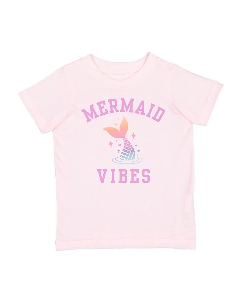 Sweet Wink Girls' Mermaid Vibes Short Sleeve T-Shirt - Baby, Little Kid