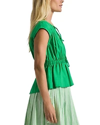 Caroline Double Tie V Neck Top