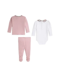 Girls' Bodysuit, Pant & Reversible Jacket Set - Baby