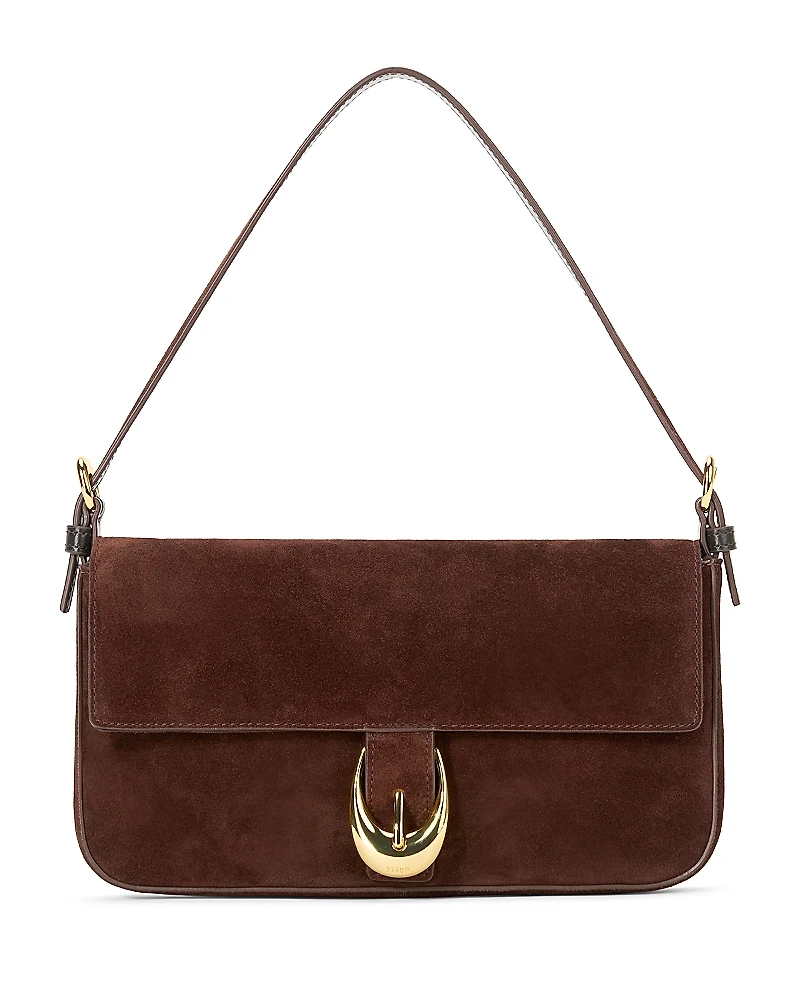 Staud Harlow Suede Shoulder Bag