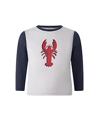 Rachel Riley Boys' Lobster Rashguard Top - Little Kid, Big Kid