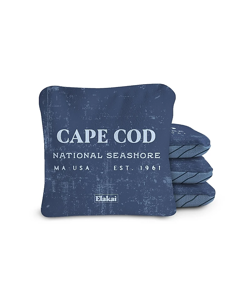 Elakai 6x6 Cape Cod National Seashore Durasuede + Turbo Polyglide Pilot Versacraft Cornhole Bags