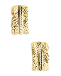 Anabel Aram Feather Small Hoop Earrings
