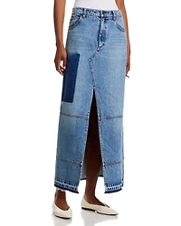Denim Maxi Skirt