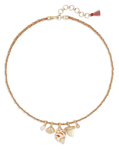 Oleana Charm Necklace, 16"-18"
