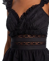 Eyelet Flutter Tank Top - Exclusive