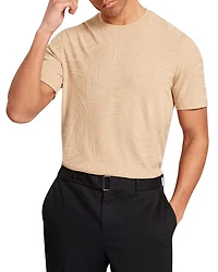 Jessper Jacquard Leaf Print Tee