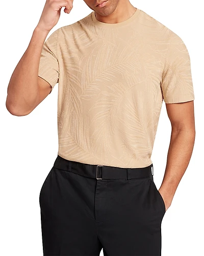 Ted Baker Jessper Jacquard Leaf Print Tee