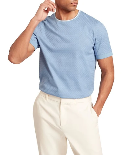 Hagen Branded T Texture Cotton Stretch Tee