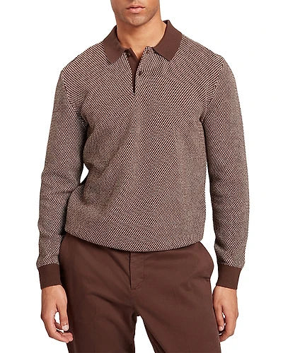 Ted Baker Ardo Textured Front Knitted Polo Shirt