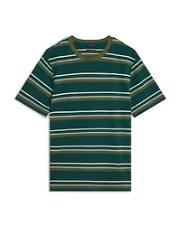 Gorano Striped Textured Tee